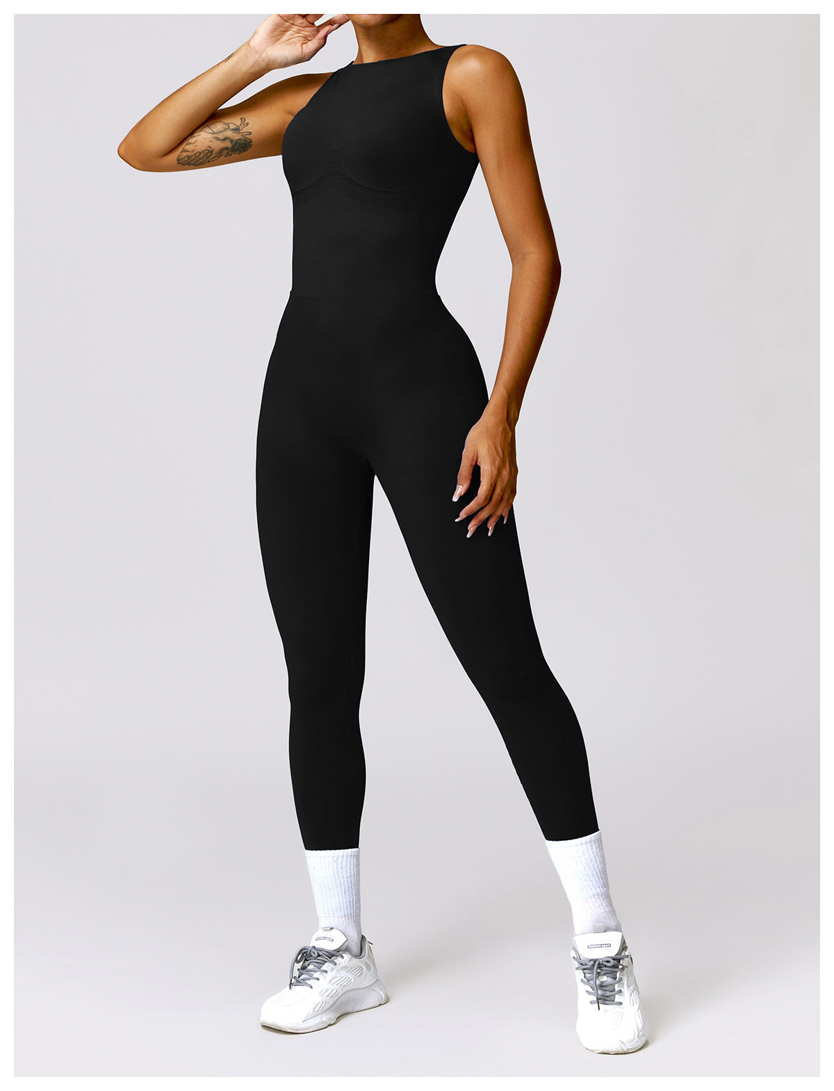 Sleeveless Fitted Yoga Unitard