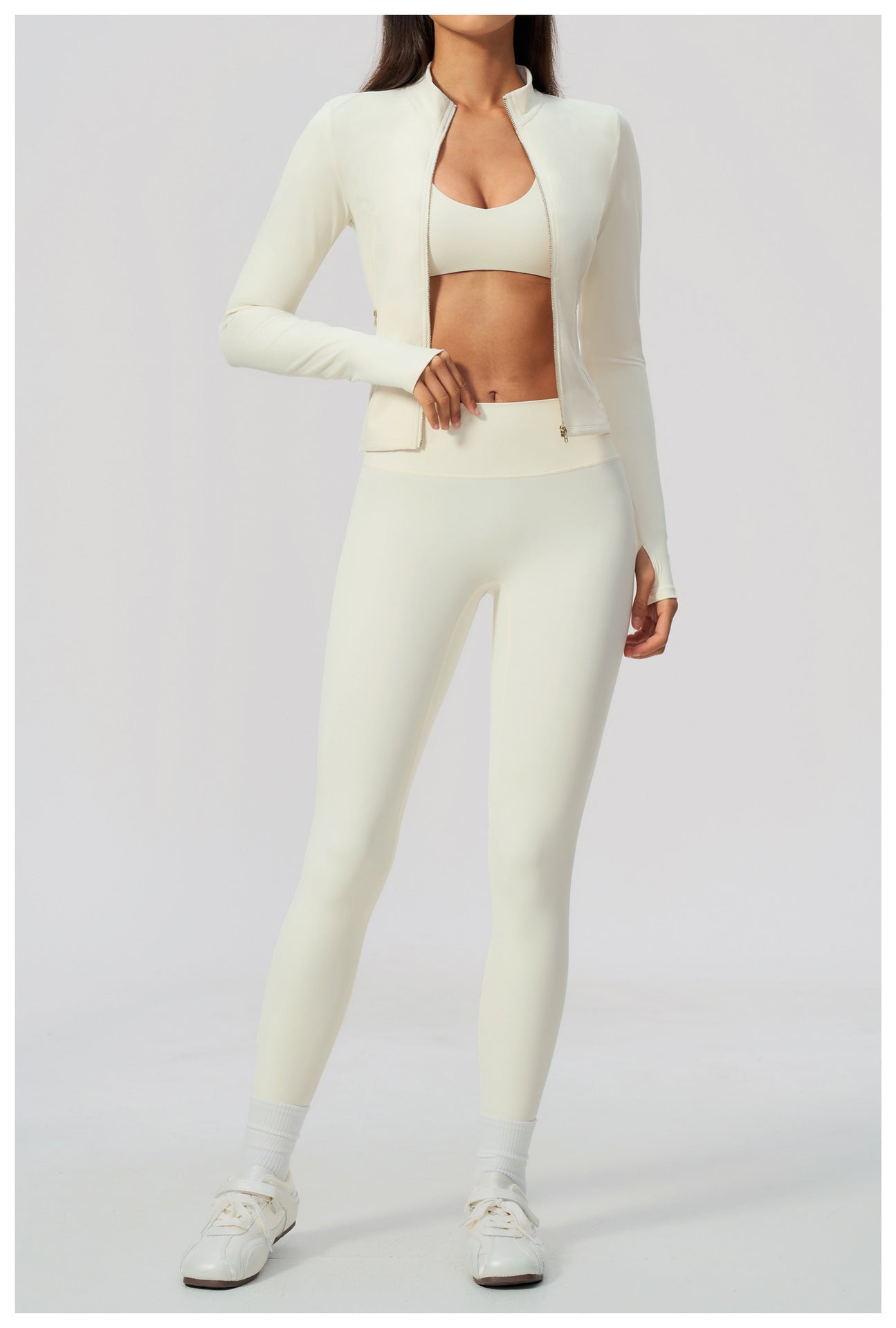 3-Piece Zip Jacket Activewear Set
