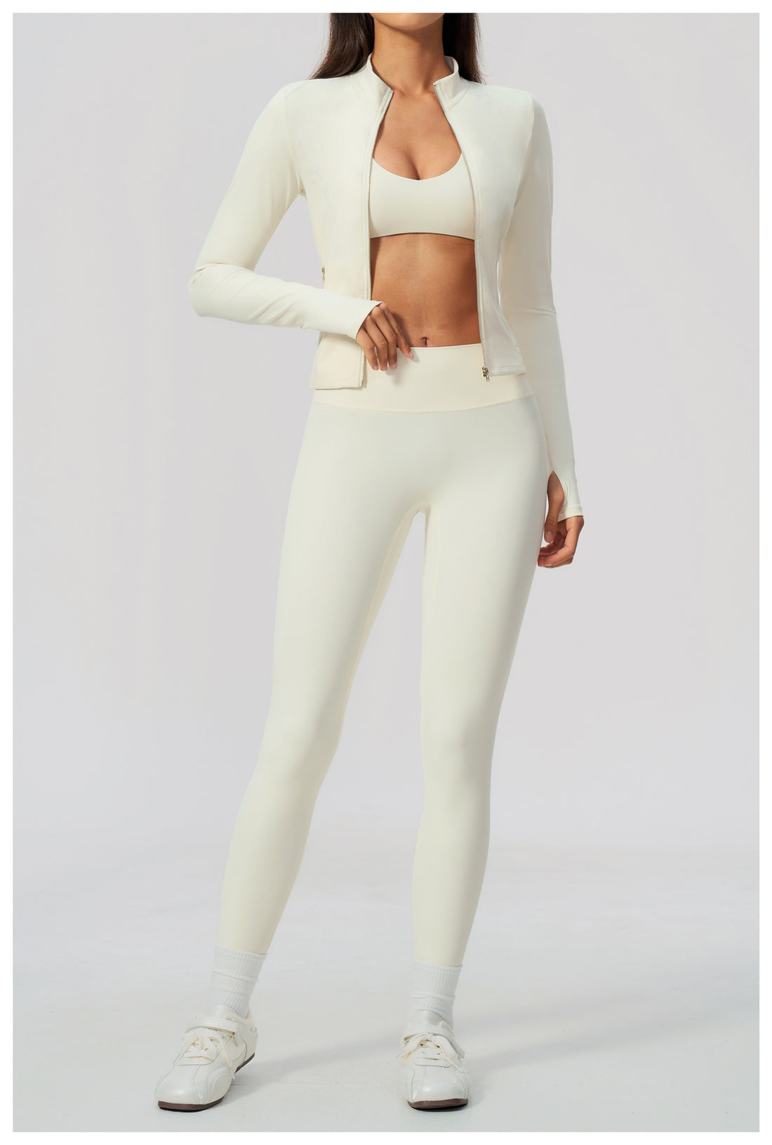 3-Piece Zip Jacket Activewear Set