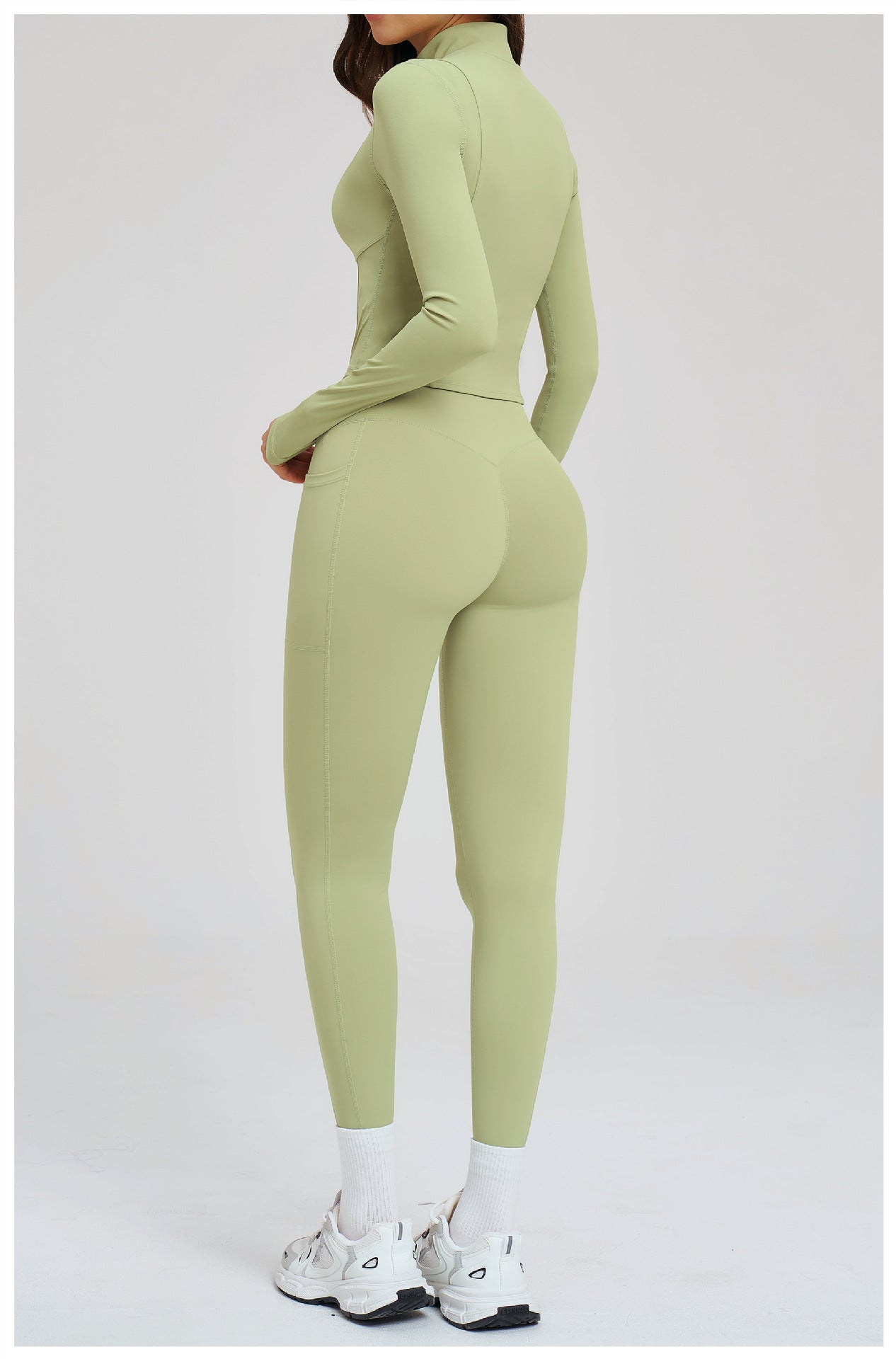 Women's Seamless Zip 3-Piece Activewear Set