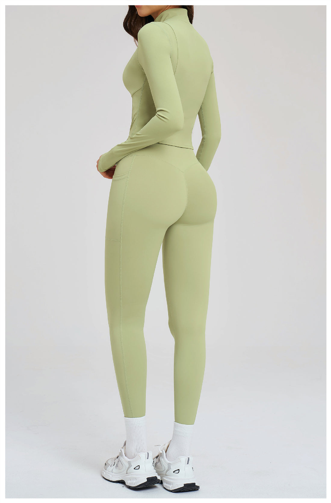 Women's Seamless Zip 3-Piece Activewear Set