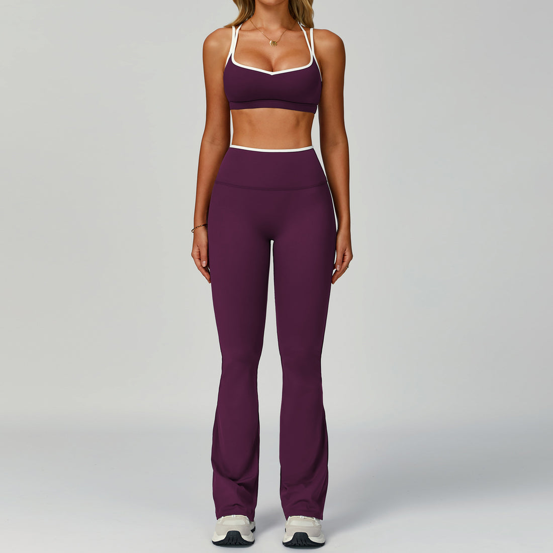 Set for Women - Tight-Fitting Backless Yoga Suit for Outdoor Fitness eprolo