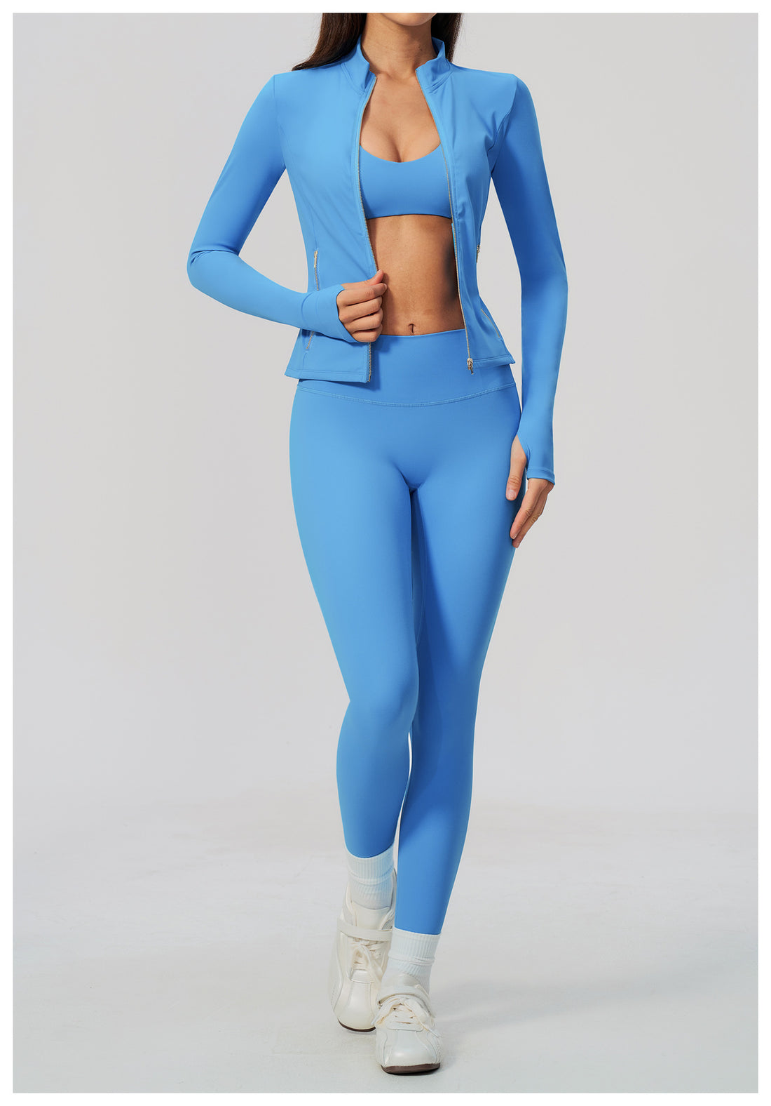 3-Piece Zip Jacket Activewear Set