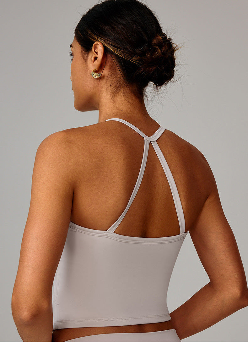 Strappy Racerback Cropped Cami Tank