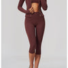 Zip-Up Capri Yoga 3-Piece Set