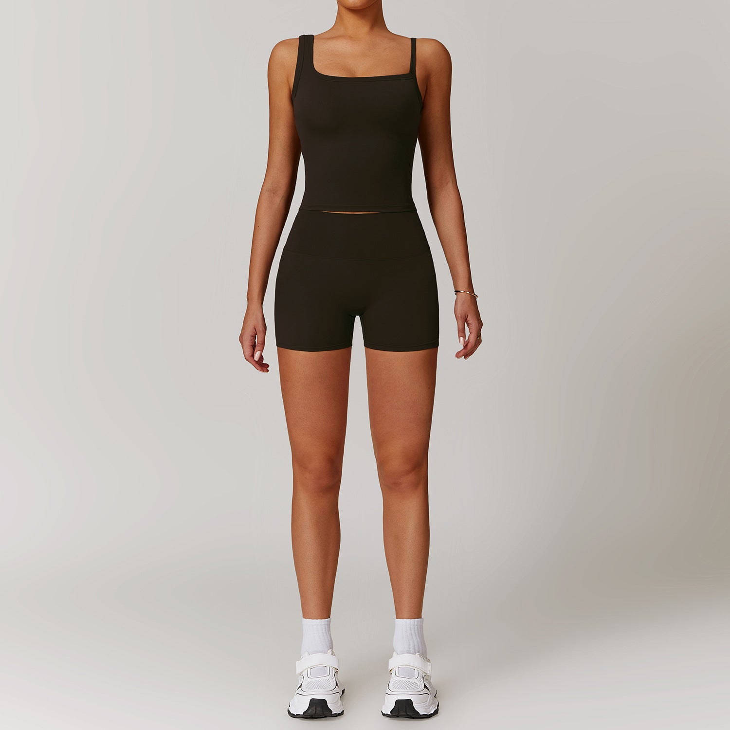 Quick drying vest+shorts yoga suit outdoor training suit running sports fitness suit set eprolo