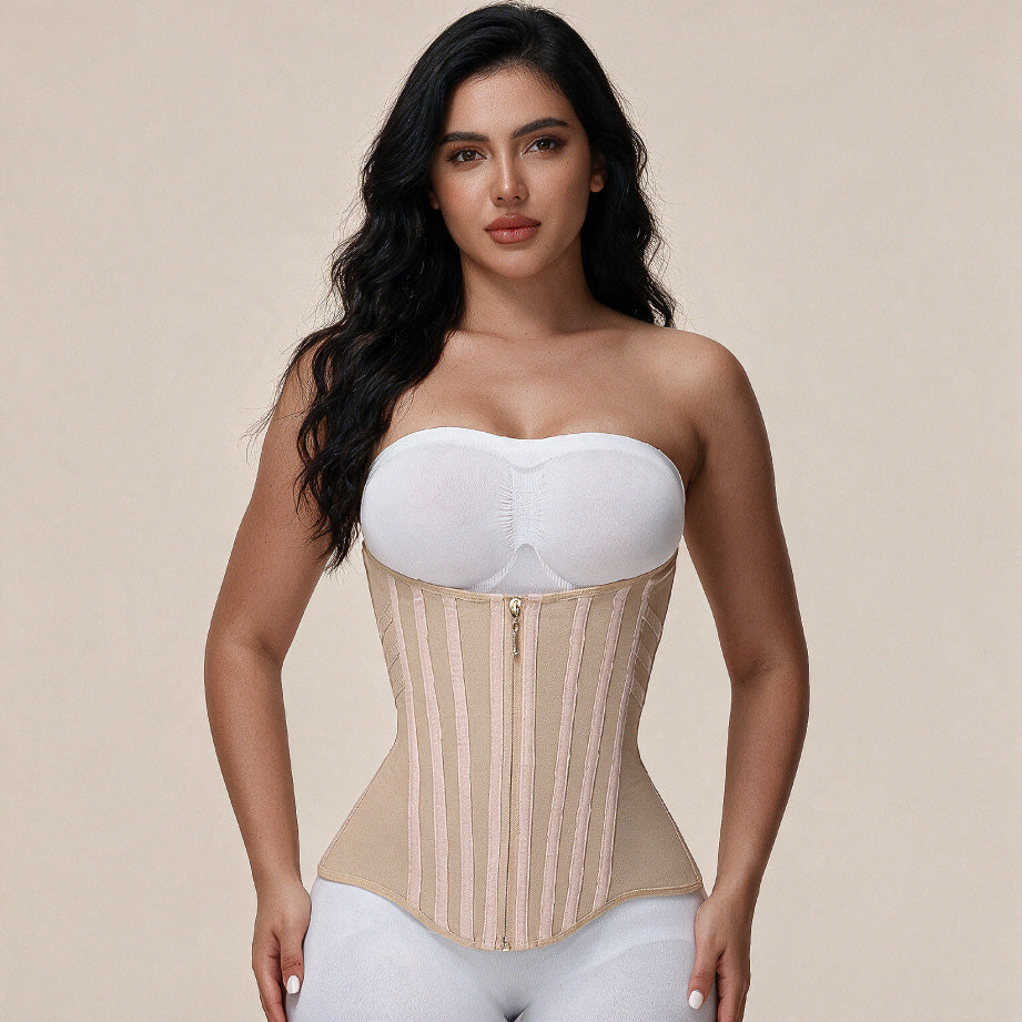 High Compression Curved Boned Waist Trainer TheJellyBra
