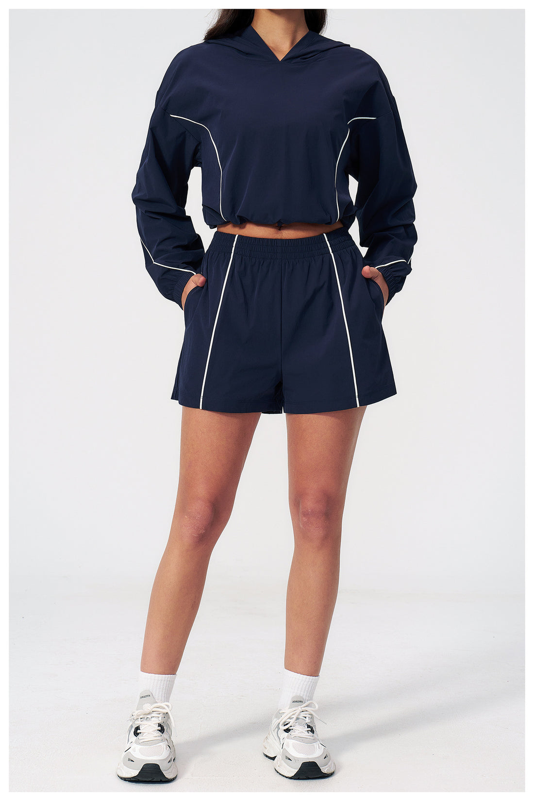 Cropped Hoodie & Shorts Sun Set