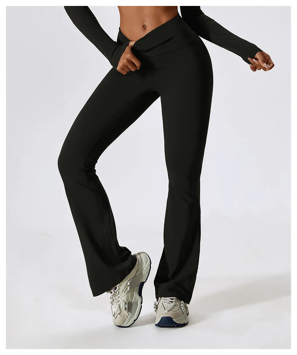 High-Waist Flare Yoga Leggings