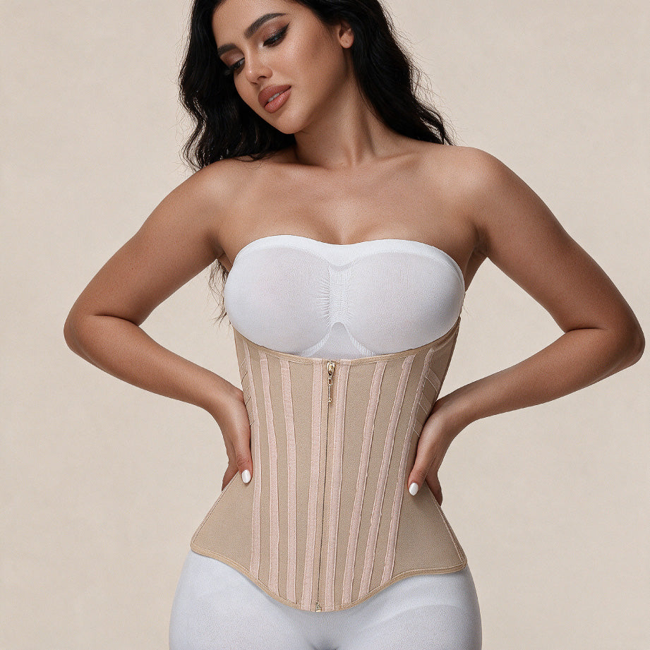High Compression Curved Boned Waist Trainer TheJellyBra