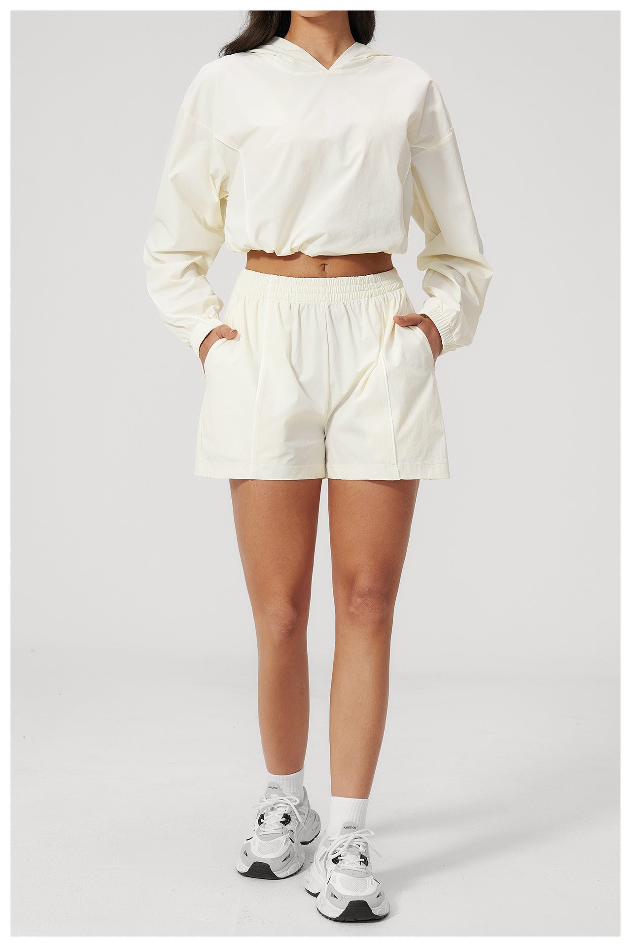 Cropped Hoodie & Shorts Sun Set