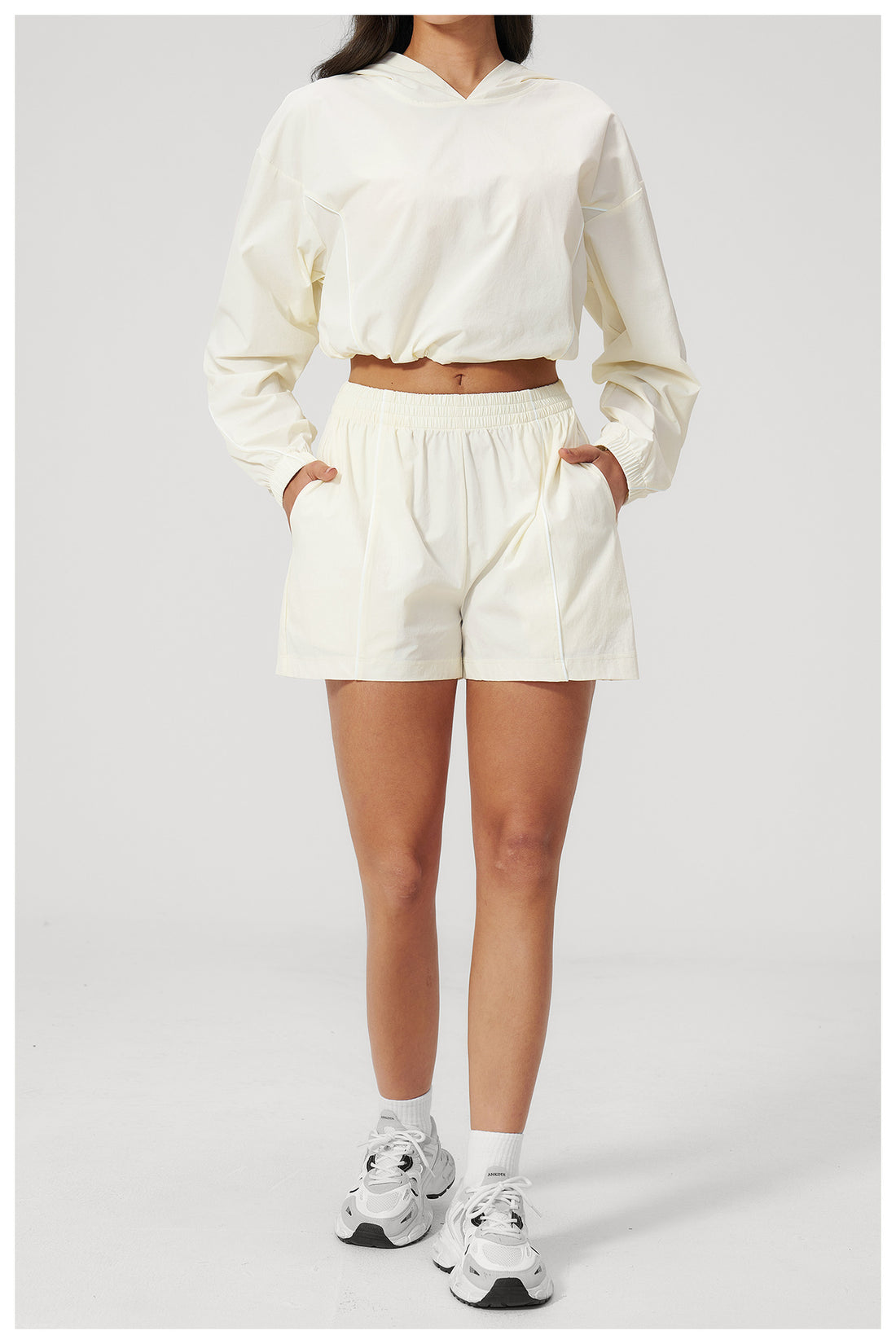 Cropped Hoodie & Shorts Sun Set