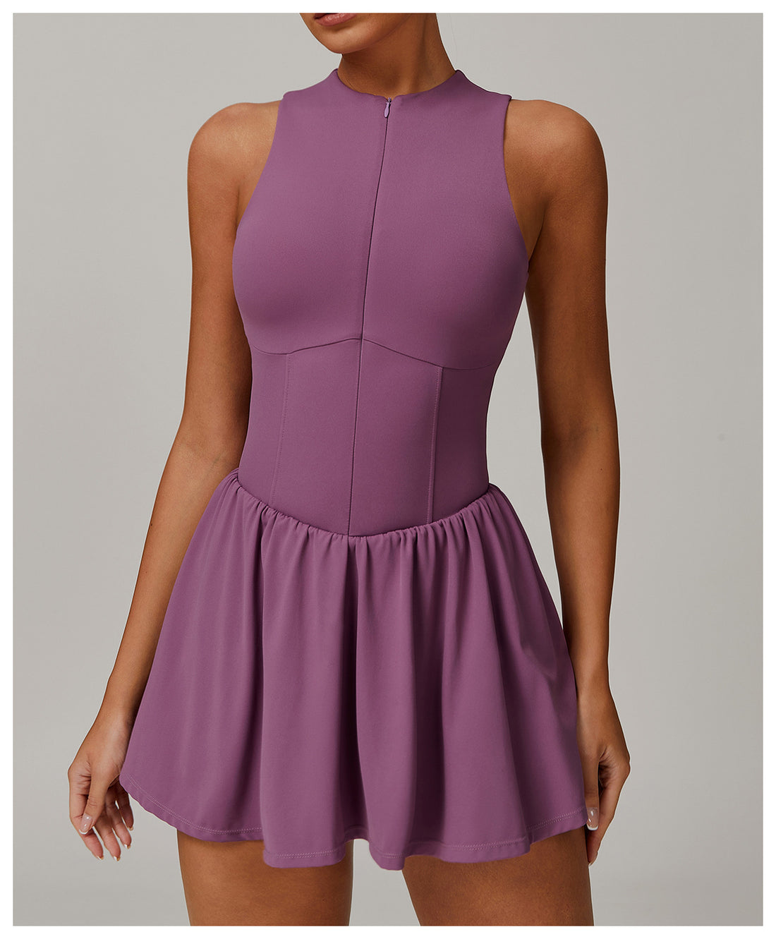 Cloud Sense Fit-and-Flare Tennis Dress