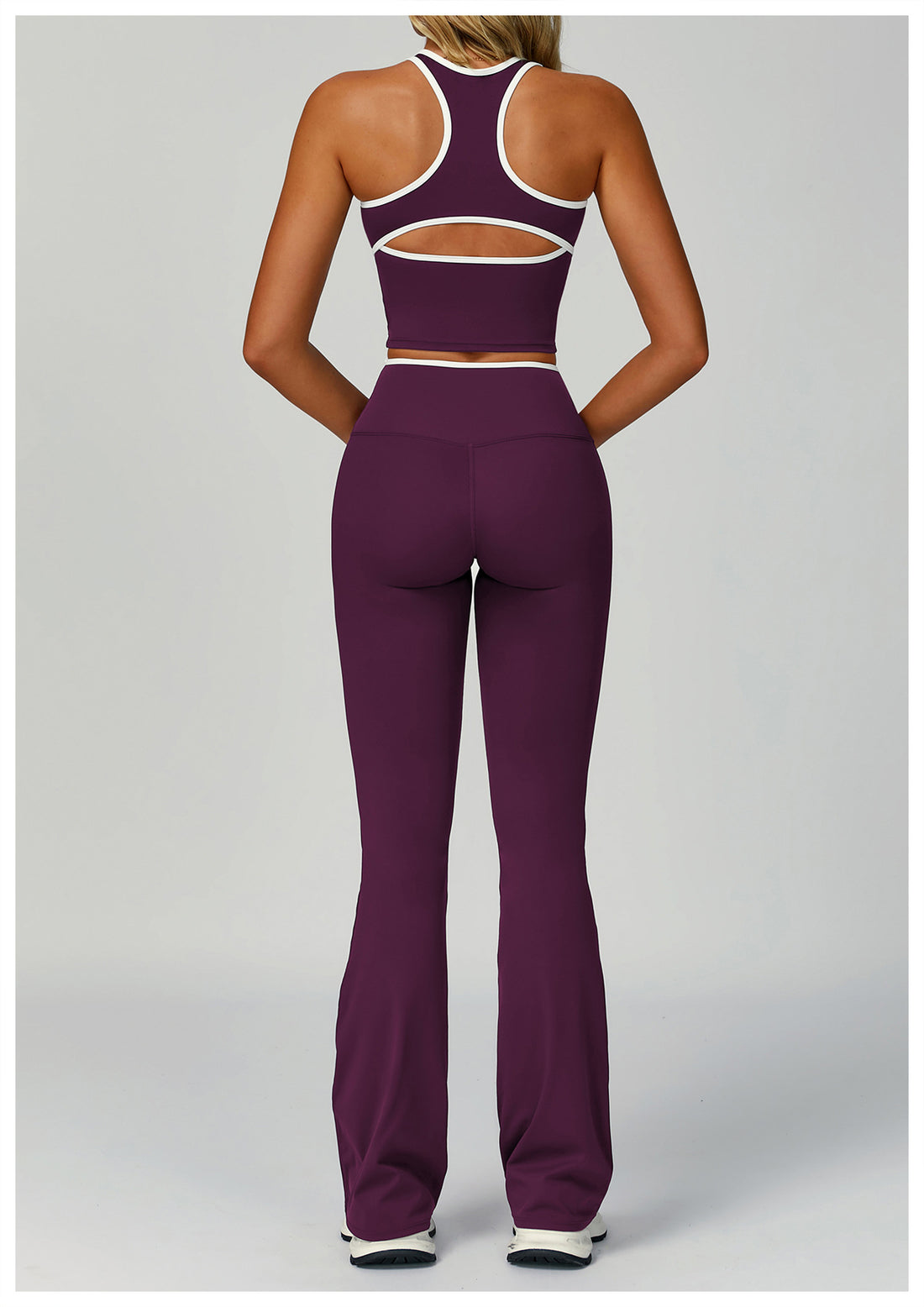 Strappy Backless Bra & Bike Short Set