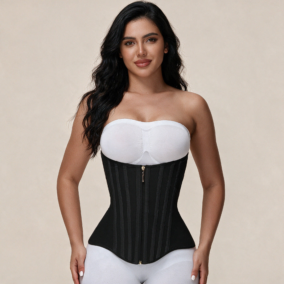 High Compression Curved Boned Waist Trainer TheJellyBra