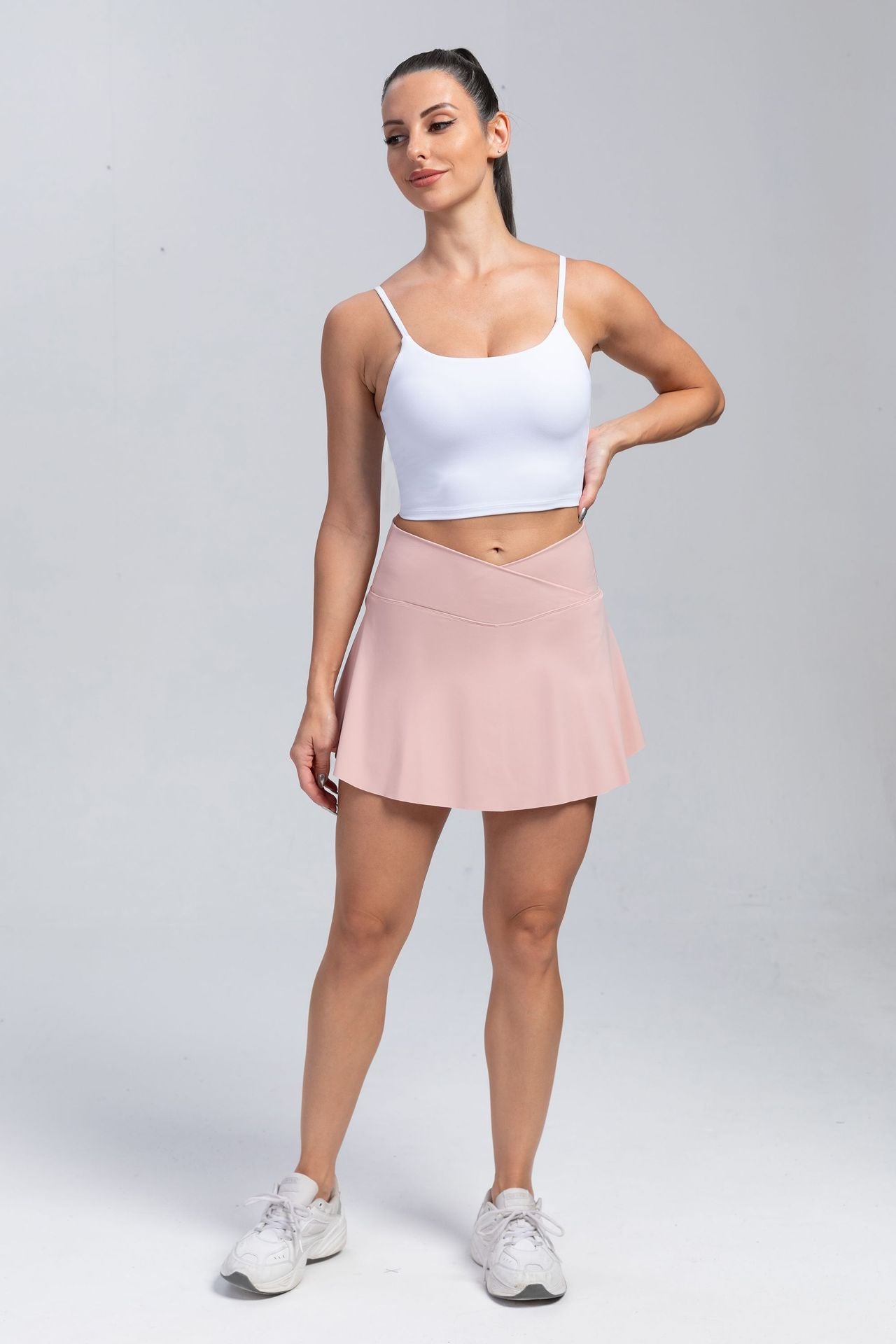 High-Waisted Pocket Tennis Skort