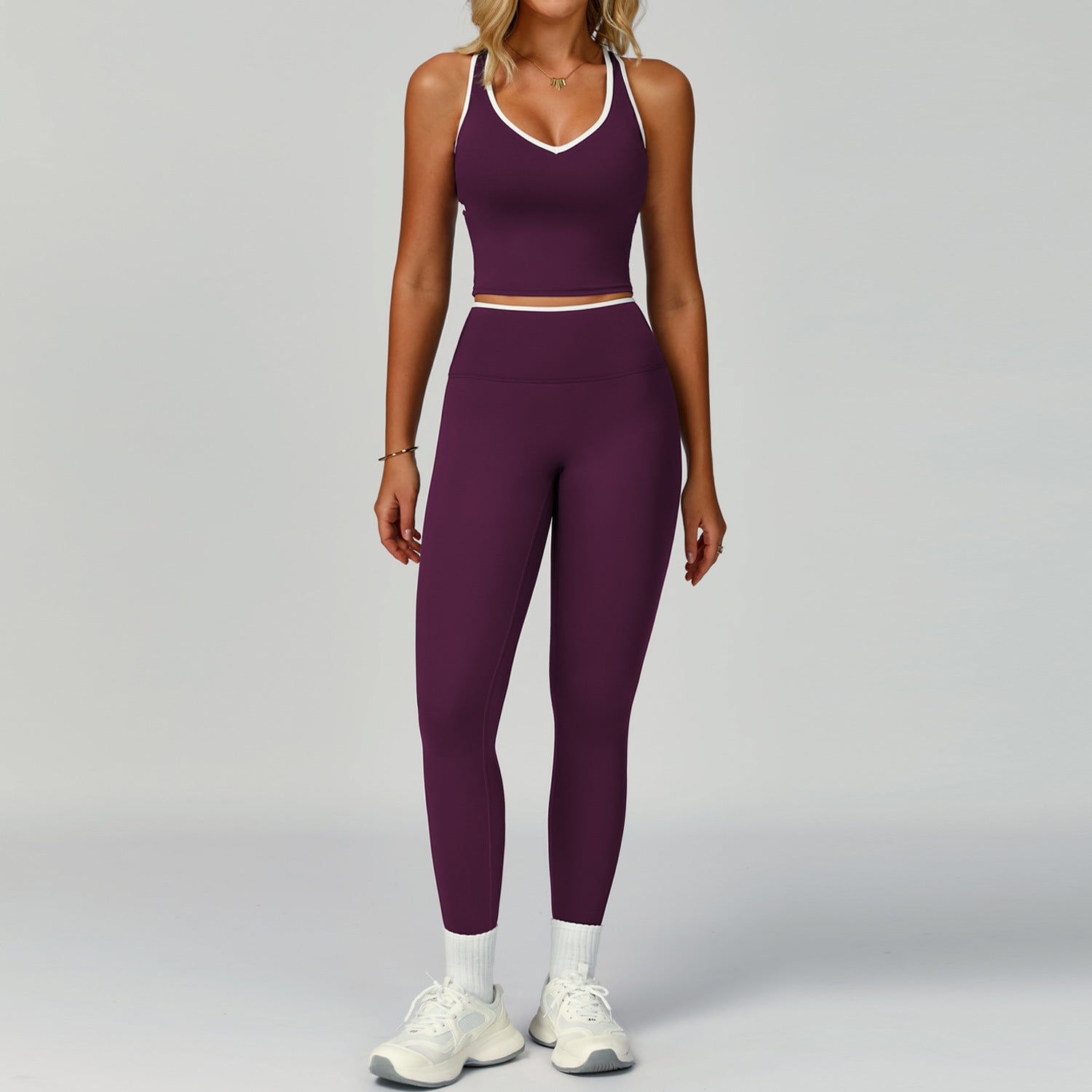 Set for Women - Tight-Fitting Backless Yoga Suit for Outdoor Fitness eprolo