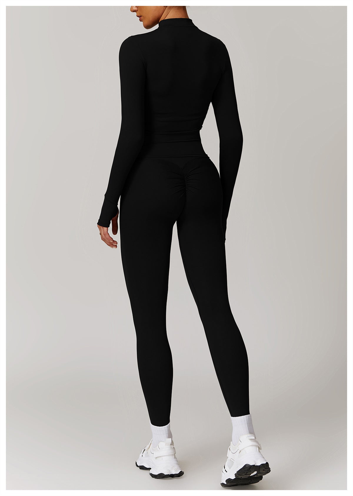 Zip-Up Long Sleeve & Legging Yoga Set