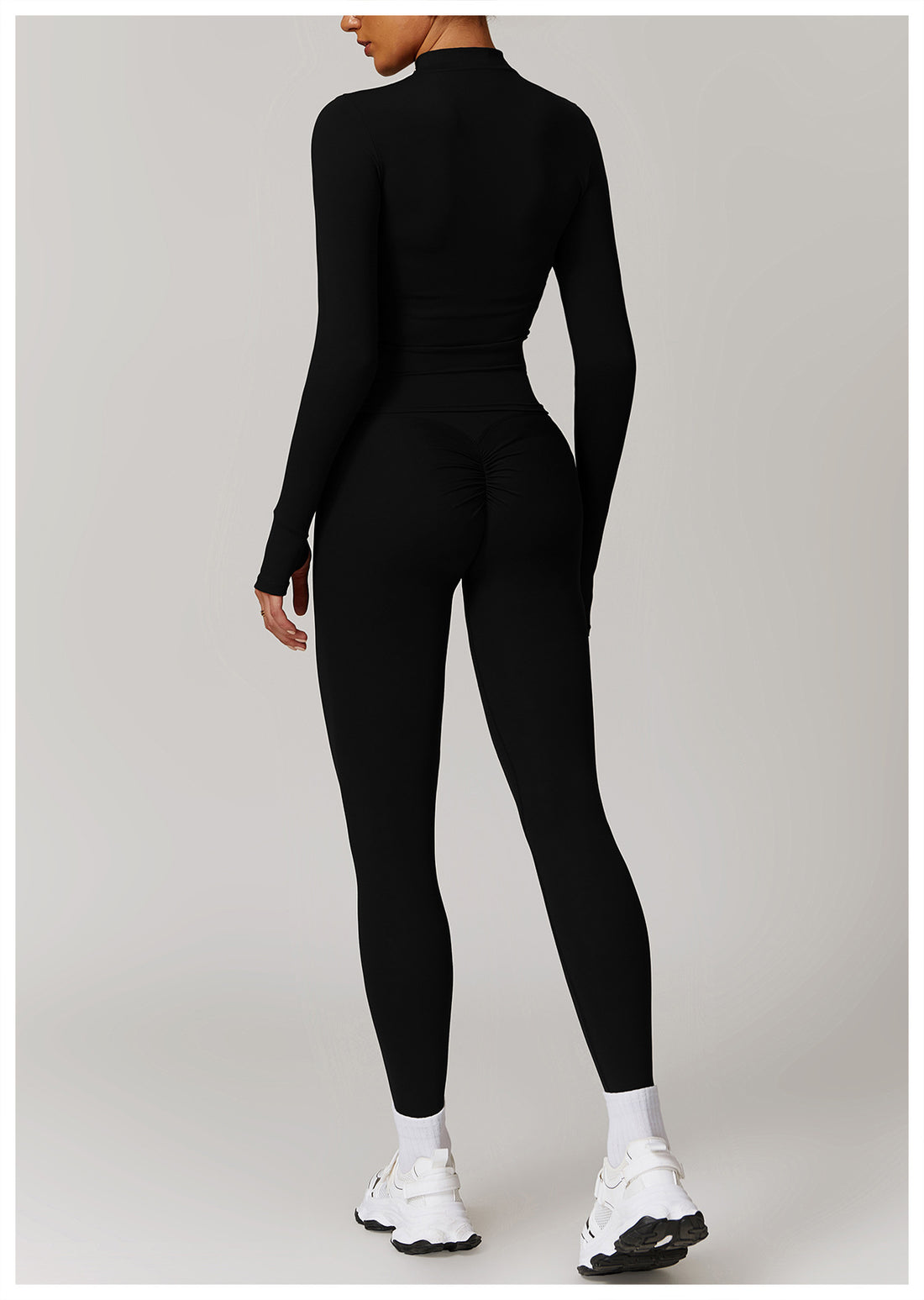 Zip-Up Long Sleeve & Legging Yoga Set