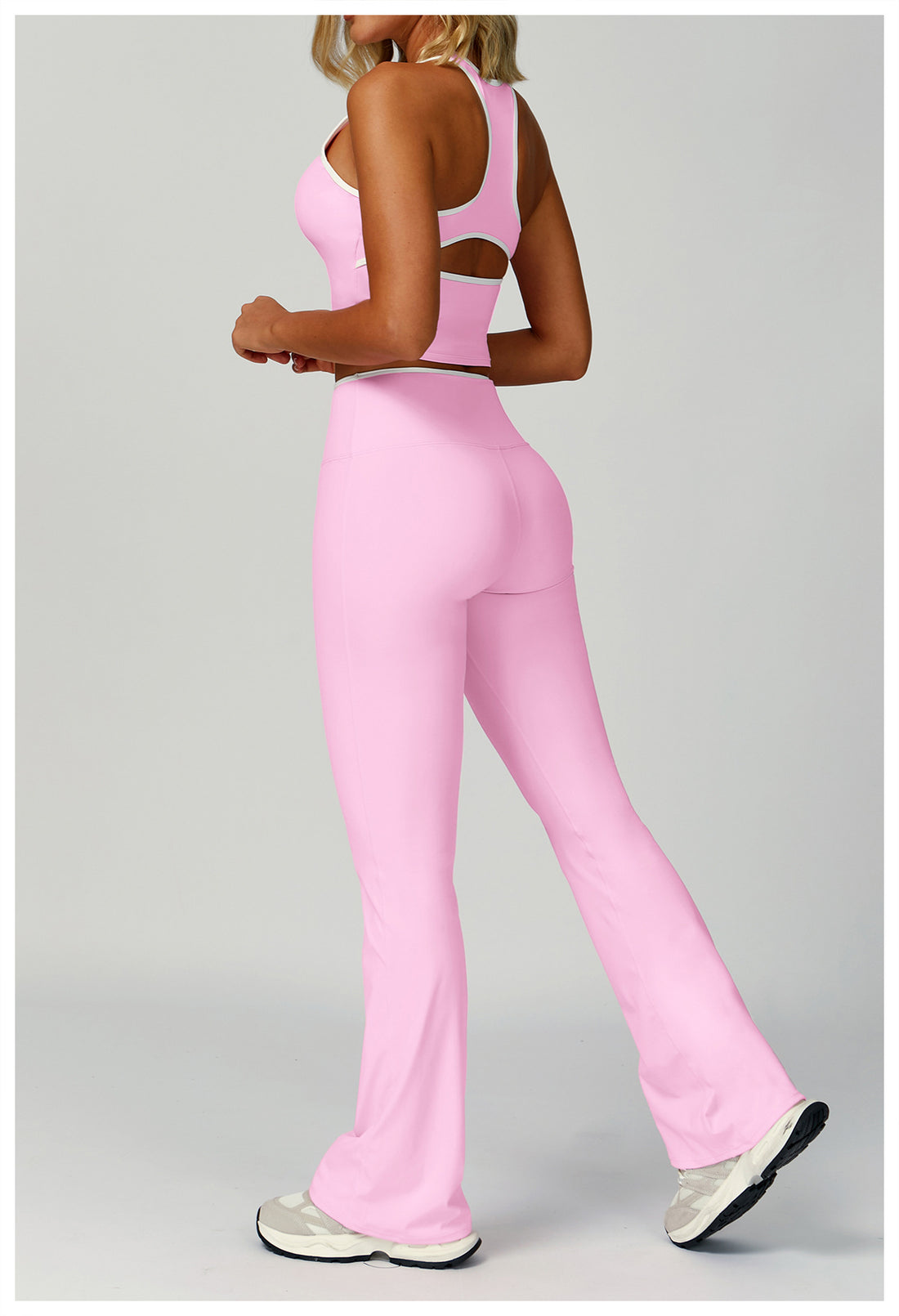 Strappy Backless Bra & Bike Short Set