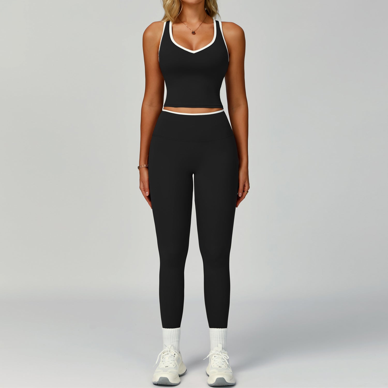 Set for Women - Tight-Fitting Backless Yoga Suit for Outdoor Fitness eprolo