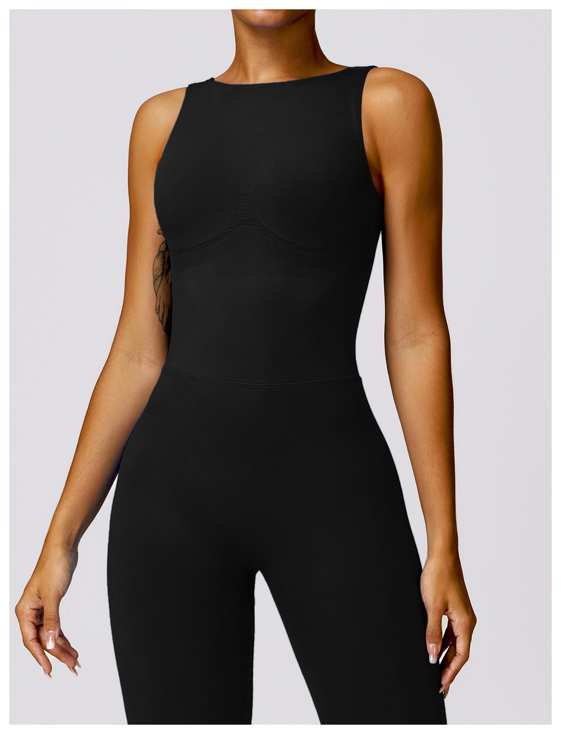Sleeveless Fitted Yoga Unitard