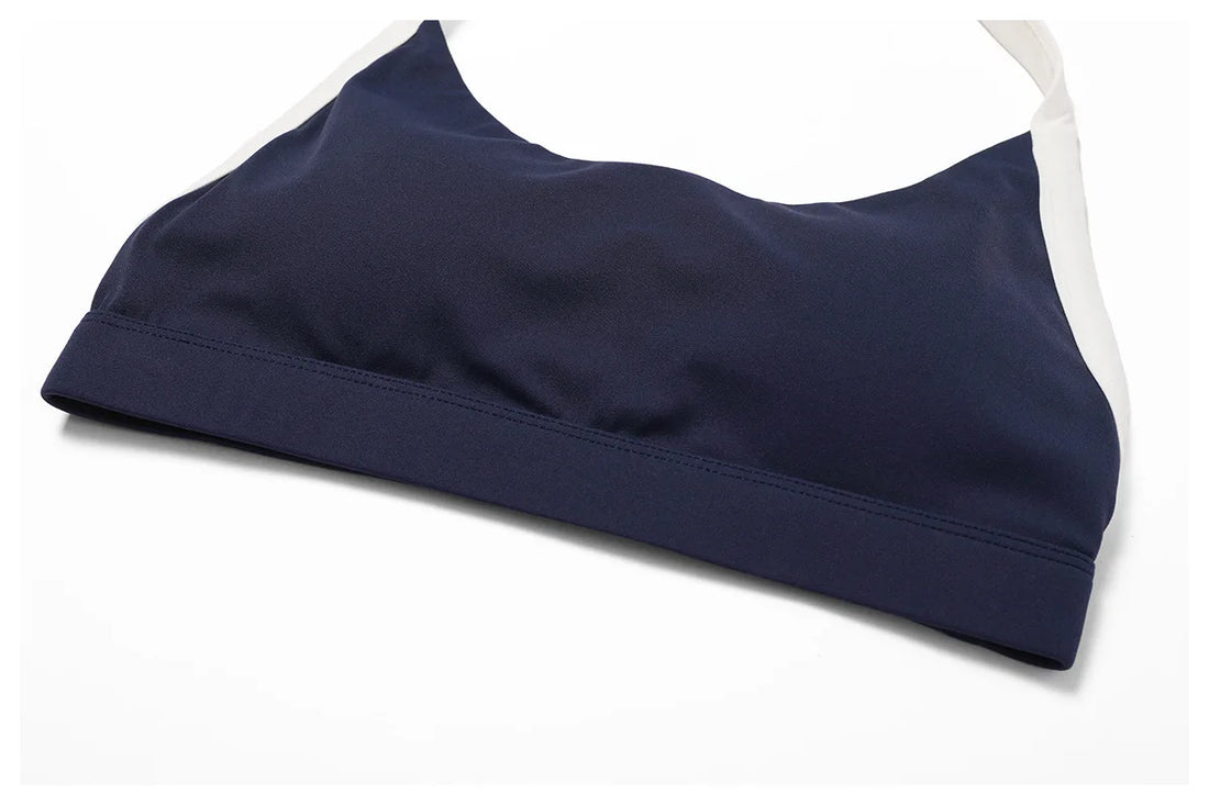 Halter Bra & Leggings Color-Block Set