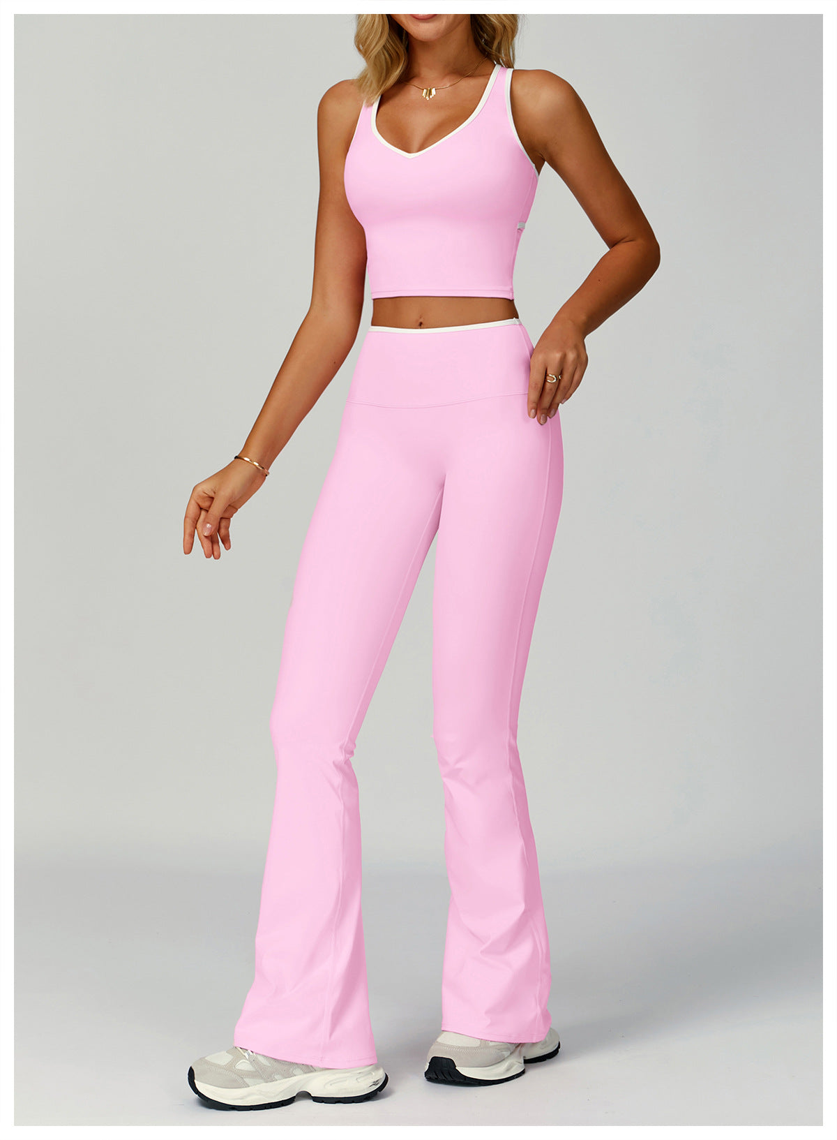 Strappy Backless Bra & Bike Short Set