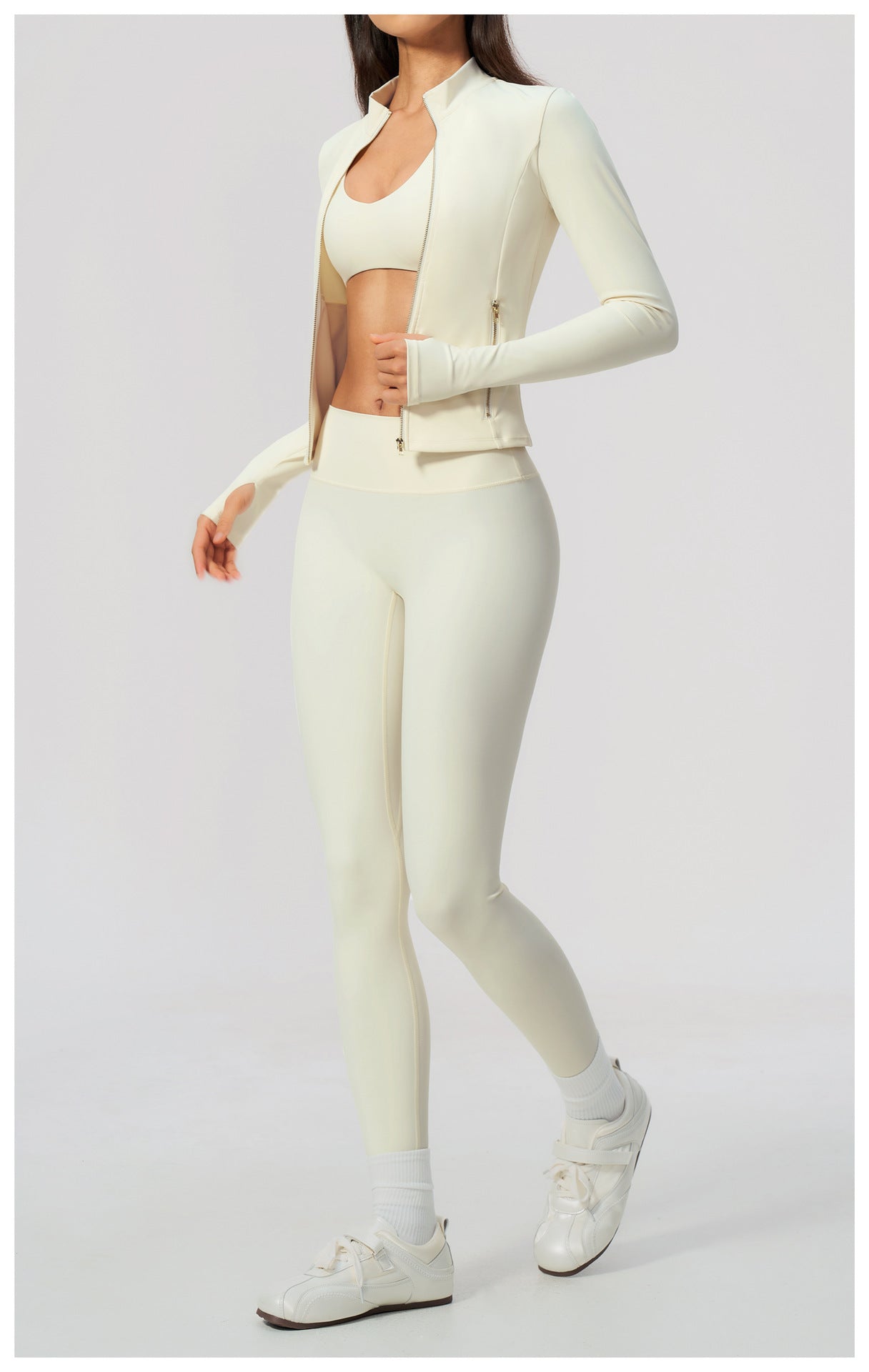 3-Piece Zip Jacket Activewear Set