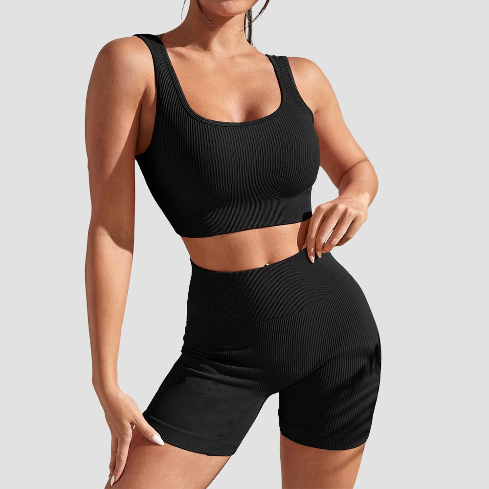 New Seamless Yoga Sports Top, Tight, Quick Drying, Moisture Absorbing, High Waist, Hip Lifting Yoga Pants, Fitness Set for Women eprolo