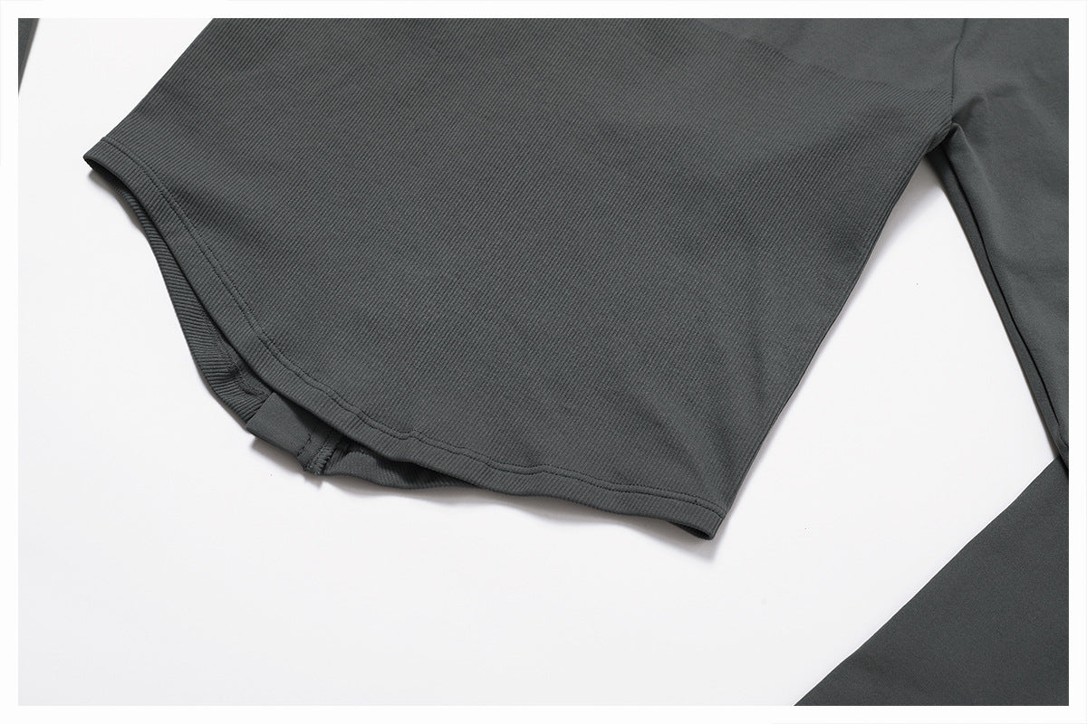 Zip-Up Long Sleeve Crop Yoga Jacket