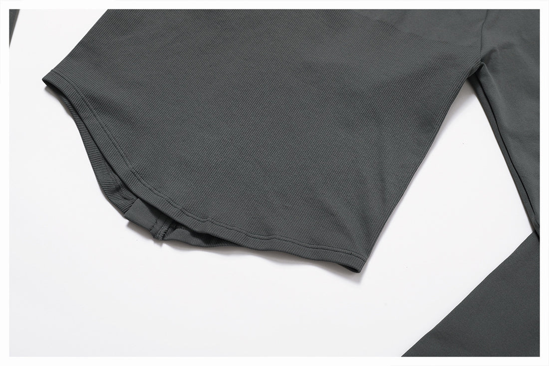 Zip-Up Long Sleeve Crop Yoga Jacket