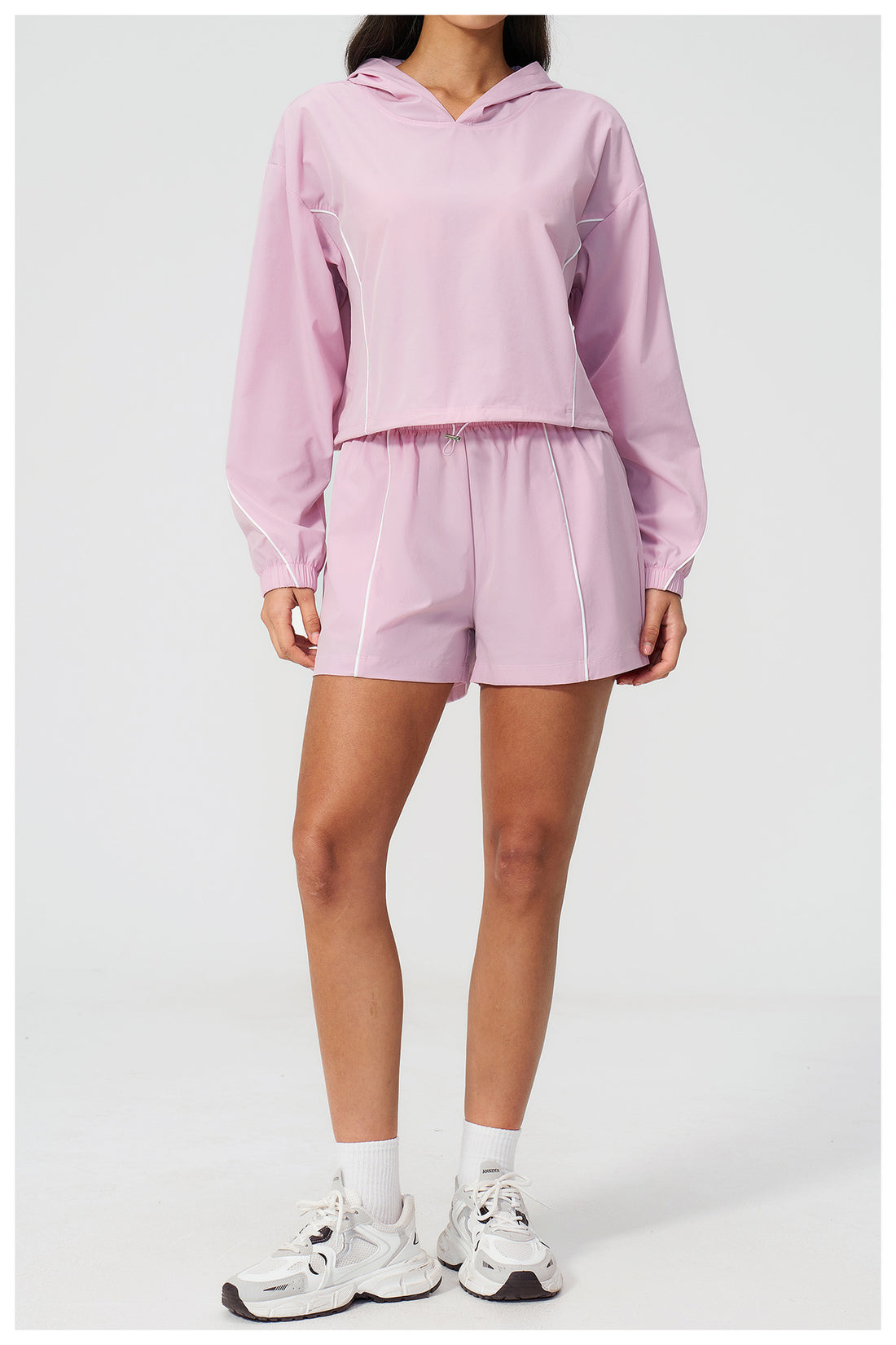 Cropped Hoodie & Shorts Sun Set
