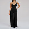 Comfortable Brushed Fabric Sport Set Loose Wide-Leg Backless Casual Outfit Outdoor Cycling Running Yoga Set eprolo