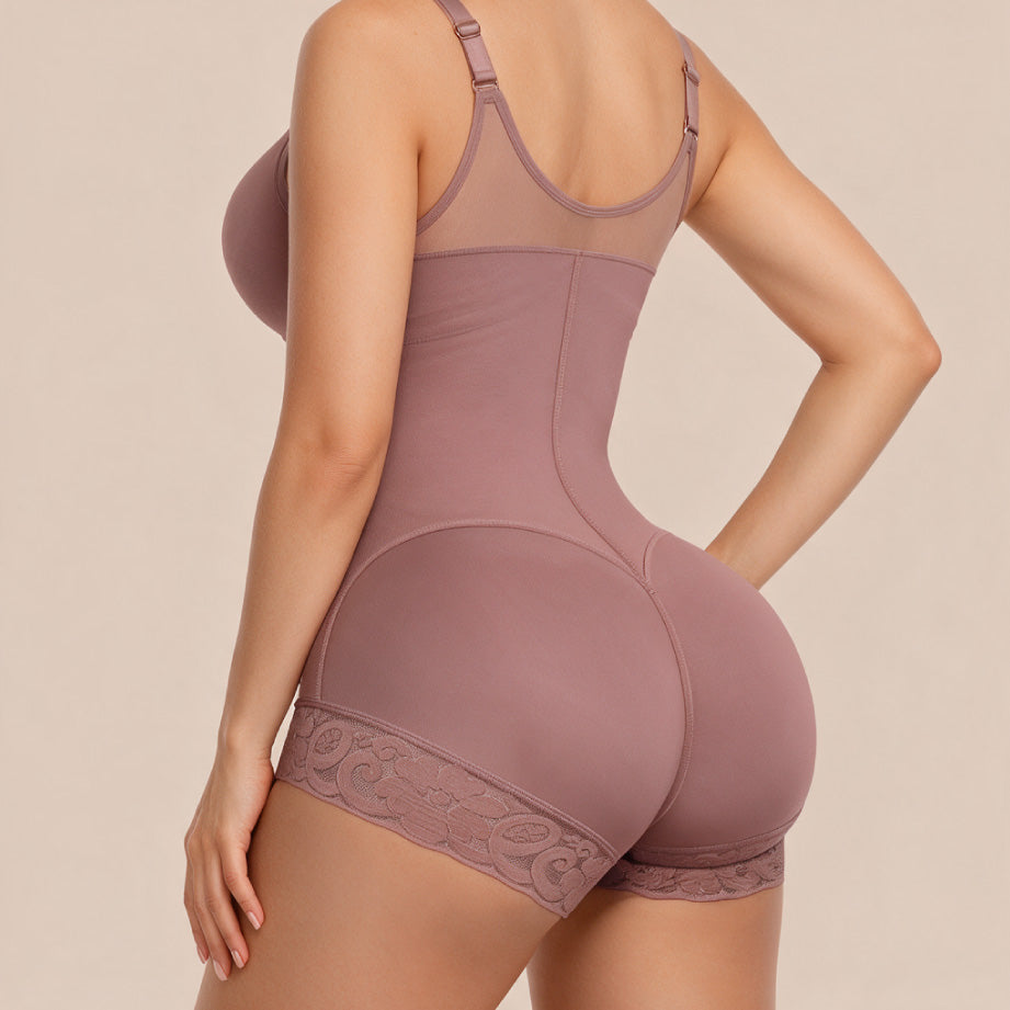 Tummy Control Front Zip Faja Bodysuit TheJellyBra