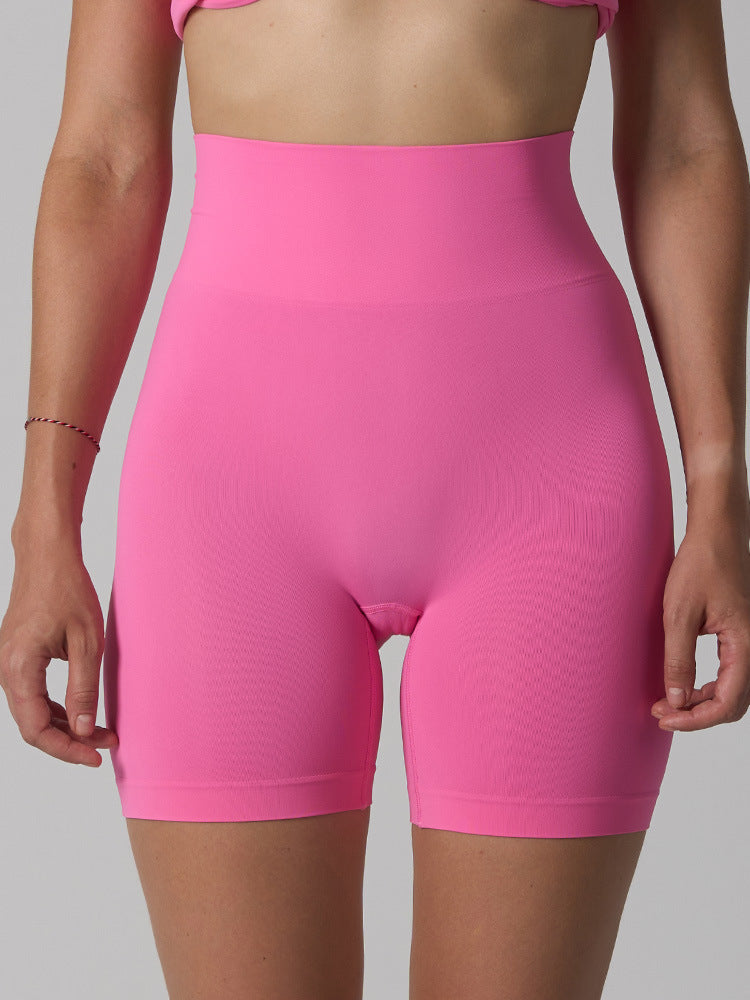 Seamless High-Waist Yoga Shorts
