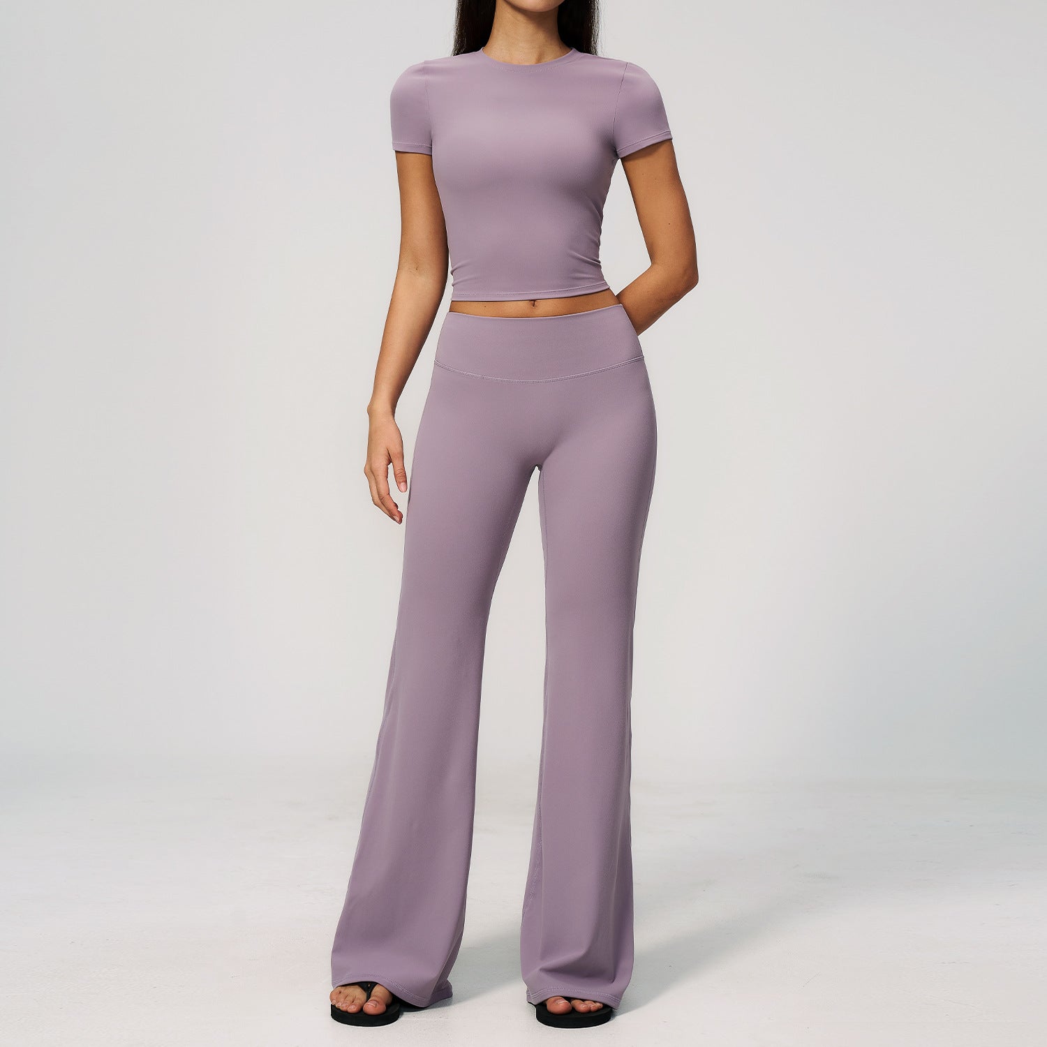 Creamy Feel Sportswear Set, Casual Slimming High-Waisted Butt-Lifting Outdoor Fitness Running Quick-Dry Athletic Wear eprolo