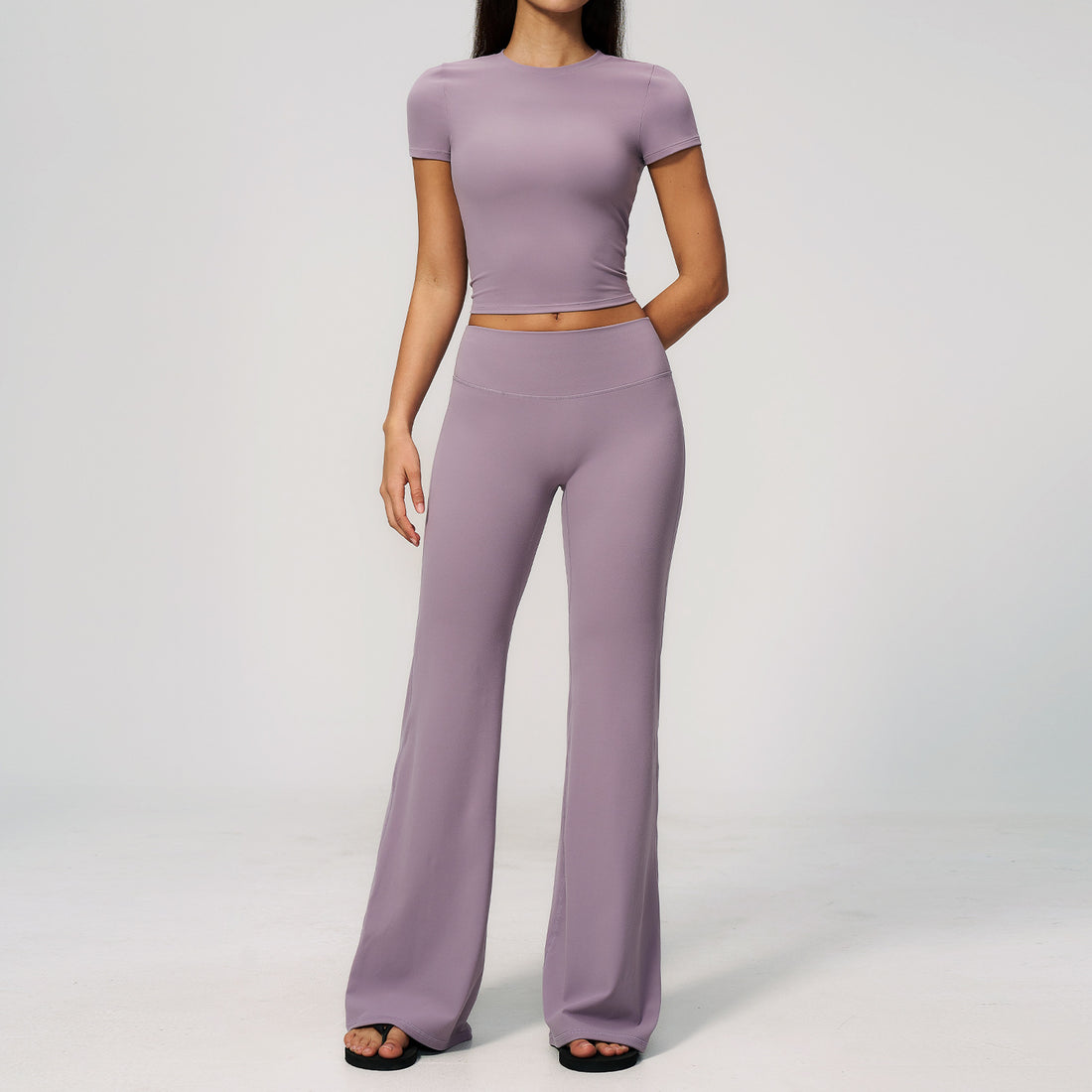 Creamy Feel Sportswear Set, Casual Slimming High-Waisted Butt-Lifting Outdoor Fitness Running Quick-Dry Athletic Wear eprolo