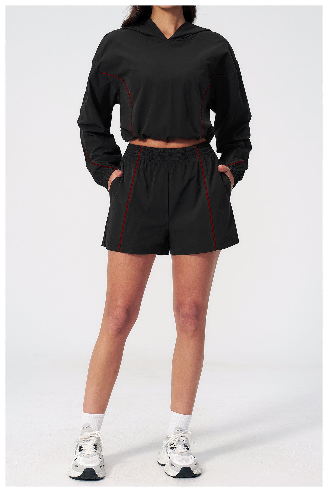 Cropped Hoodie & Shorts Sun Set