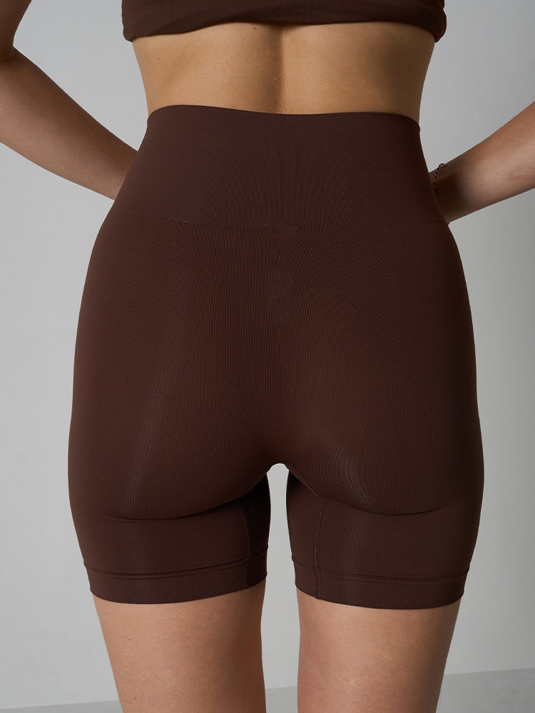 Seamless High-Waist Yoga Shorts