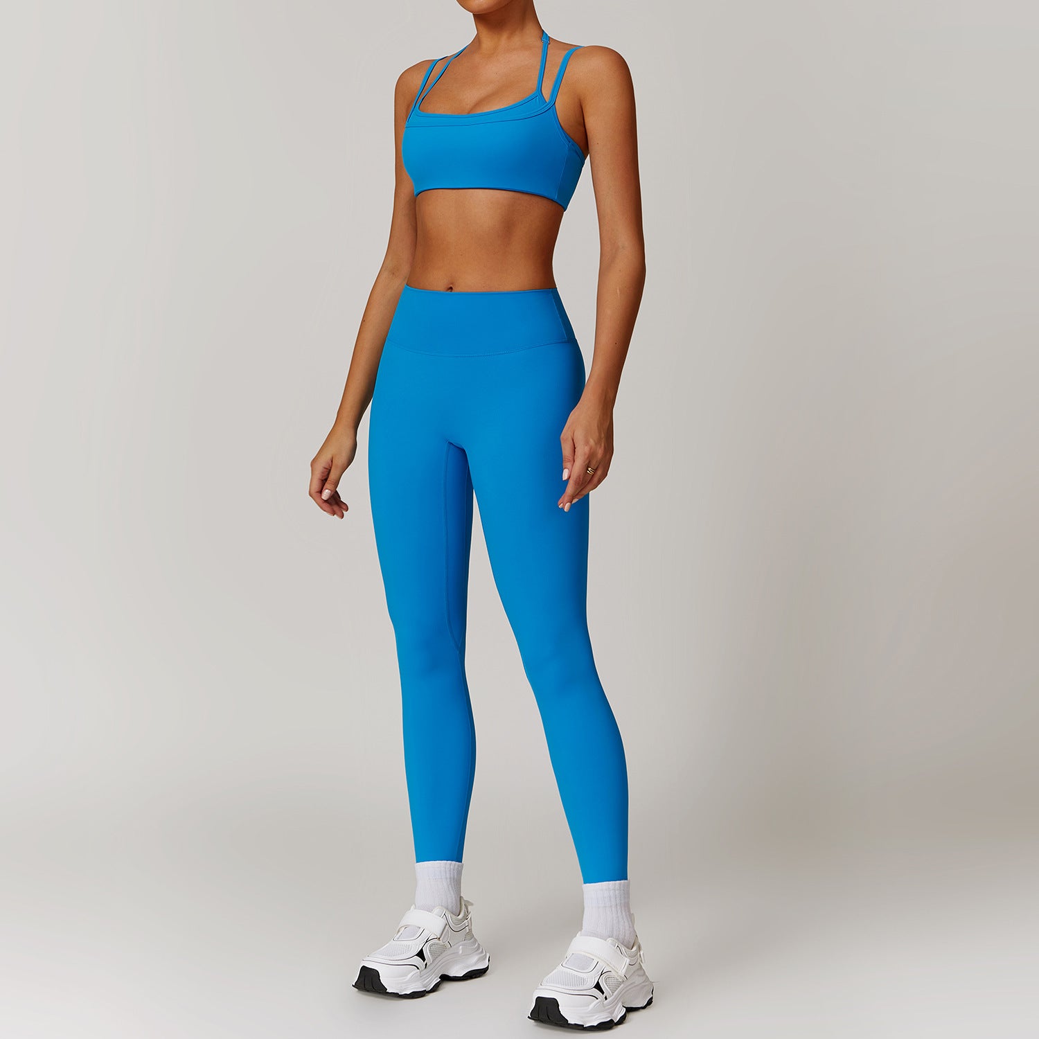 Quick drying yoga set, outdoor training suit, running and fitness suit set eprolo
