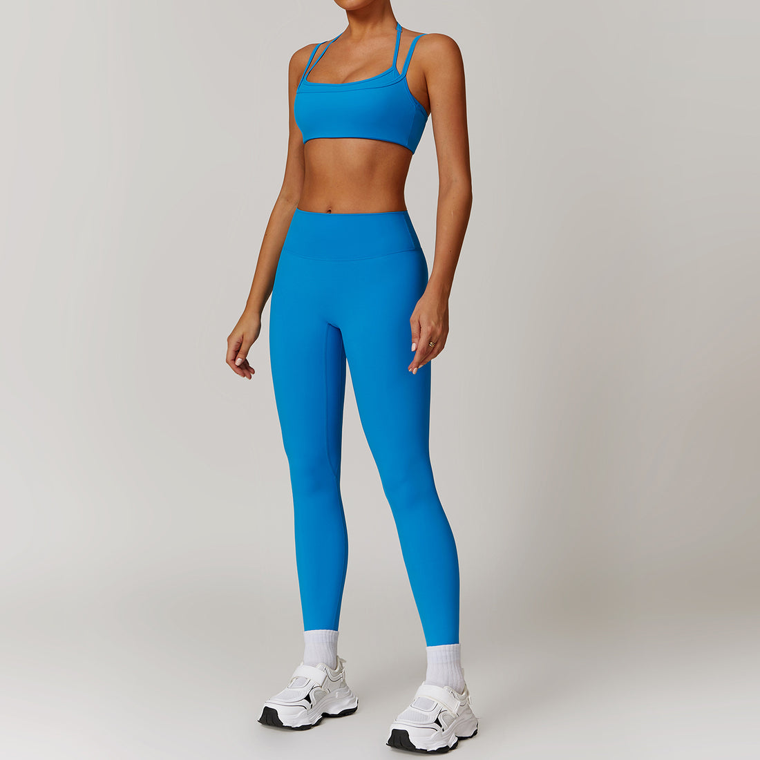 Quick drying yoga set, outdoor training suit, running and fitness suit set eprolo