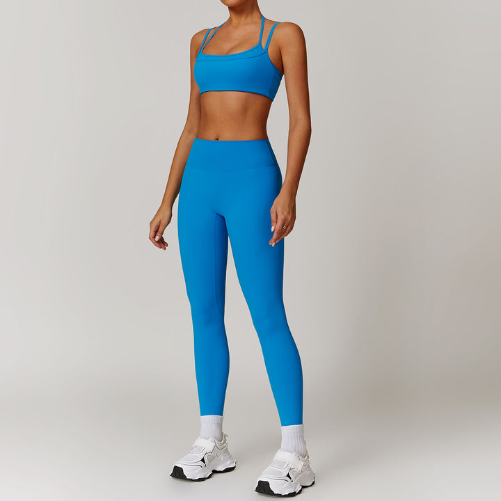 Quick drying yoga set, outdoor training suit, running and fitness suit set eprolo