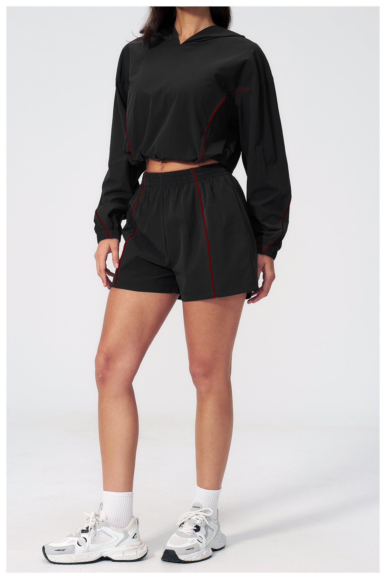 Cropped Hoodie & Shorts Sun Set