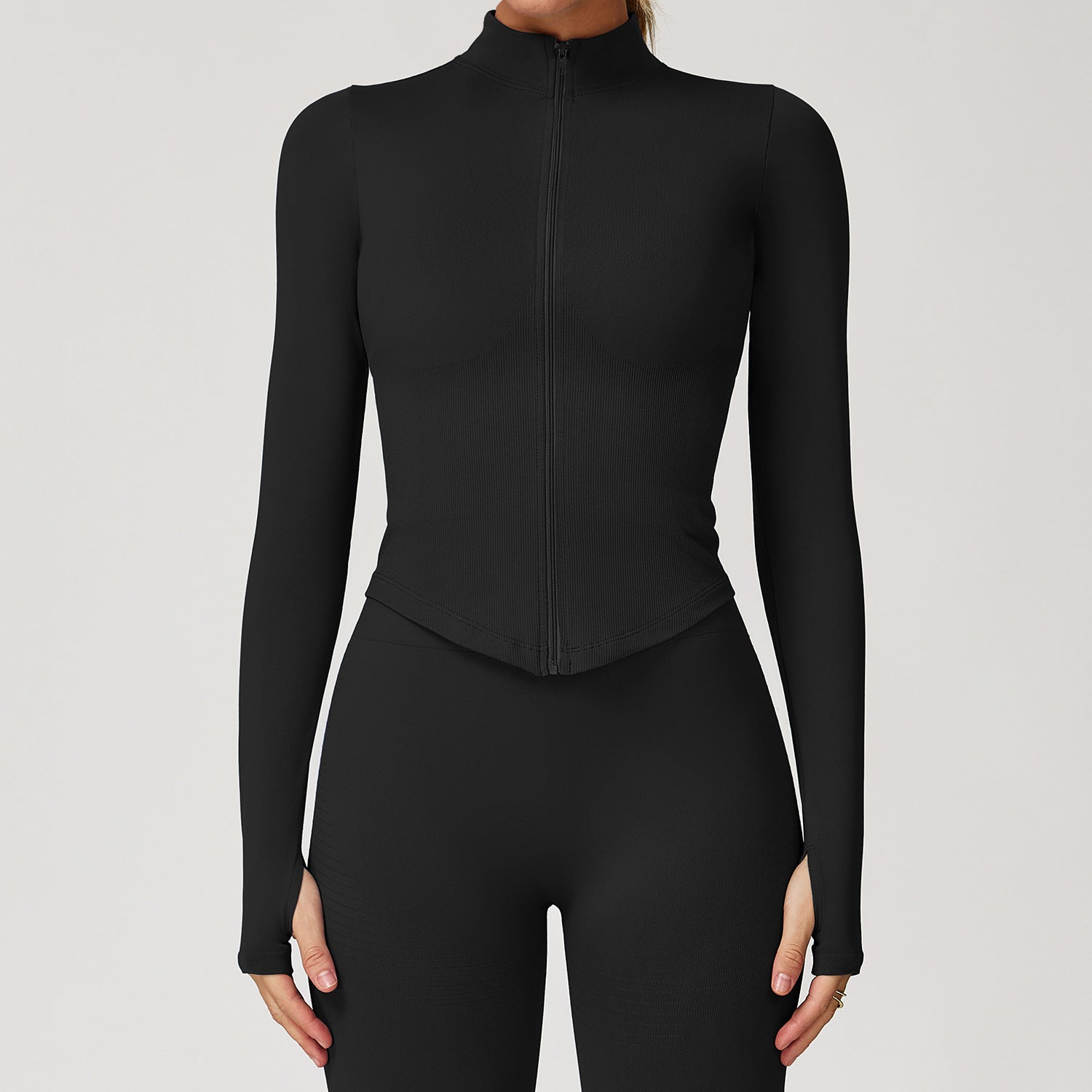 Yoga Jacket Women's Fitted Quick-Dry Yoga Top Outdoor Fitness Sports Top eprolo