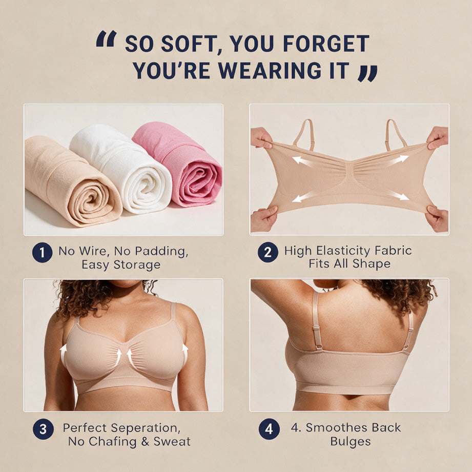 Everyday Wireless Bra Unlined Soft Bra TheJellyBra