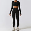 Tight yoga suit, nude quick drying exercise set, slimming fitness suit eprolo