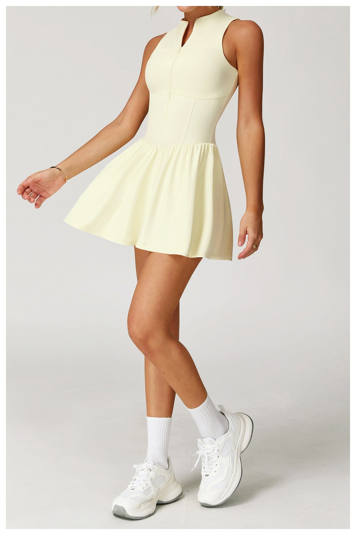 Cloud Sense Fit-and-Flare Tennis Dress
