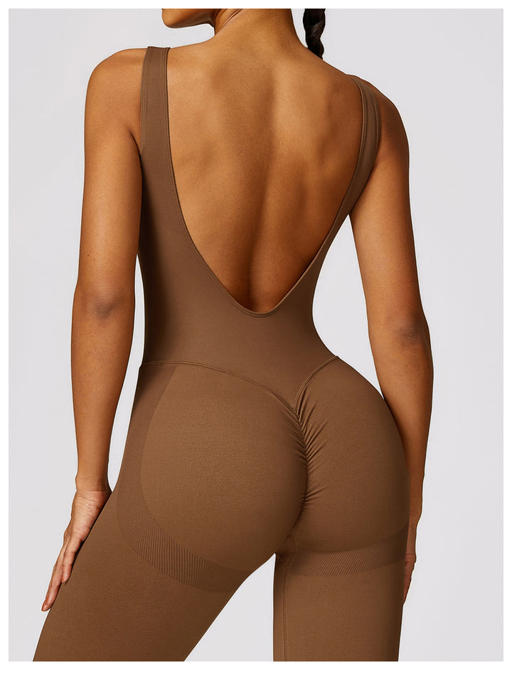 Sleeveless Fitted Yoga Unitard