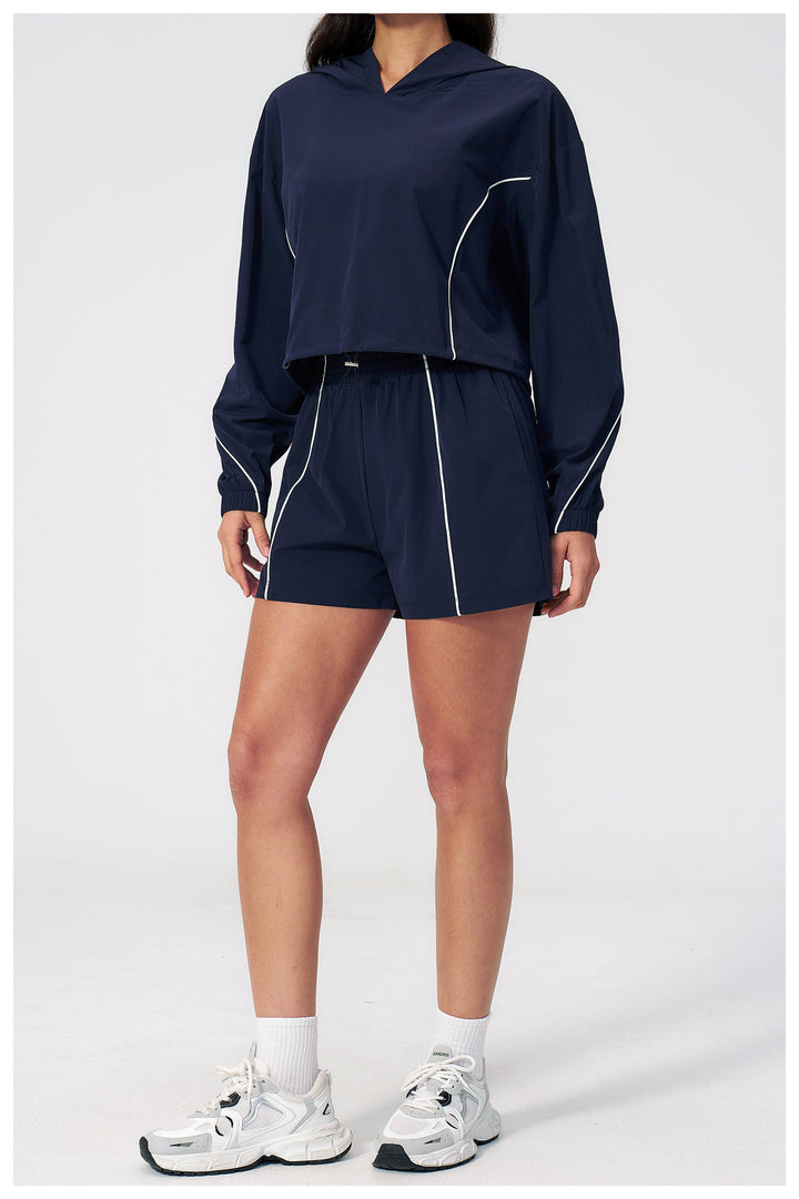 Cropped Hoodie & Shorts Sun Set